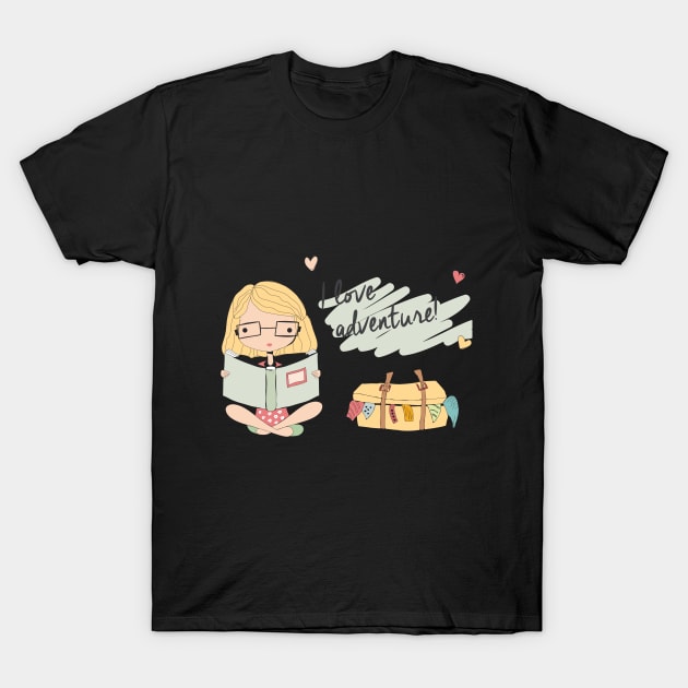 i love adventure T-Shirt by madihaagill@gmail.com